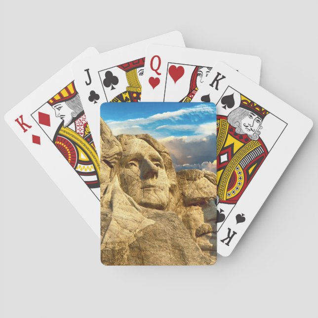 Baraja De Cartas Monumento presidencial de Mount Rushmore (Reverso)