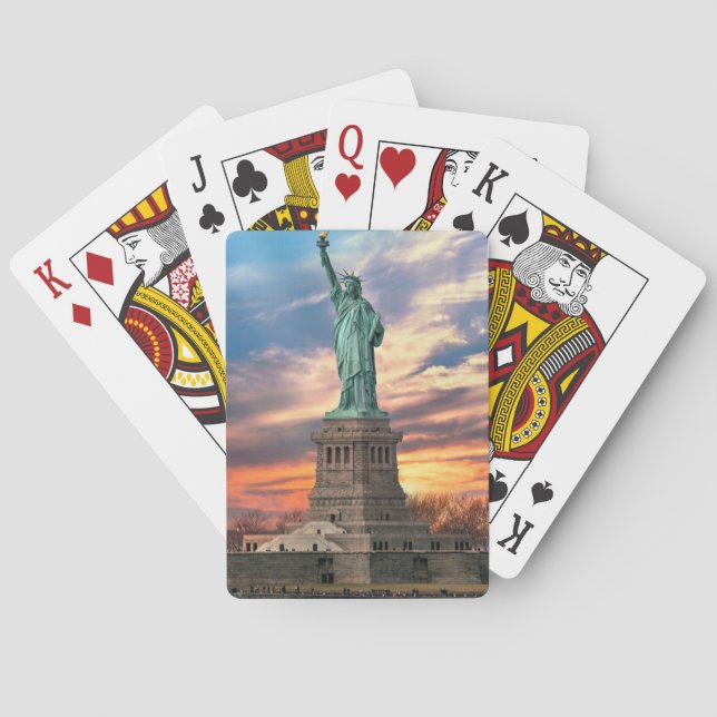 Baraja De Cartas Monumentos | Estatua de la Libertad (Reverso)