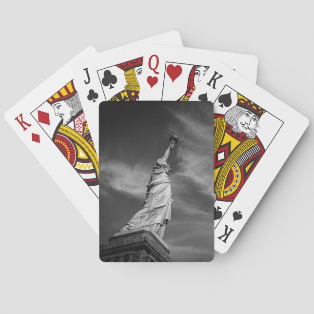 Baraja De Cartas Monumentos | Estatua de Liberty Manhattan NYC (Reverso)