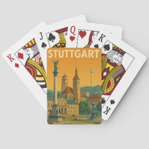 Baraja De Cartas Monumentos históricos de Stuttgart Alemania