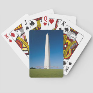 Baraja De Cartas Monumentos   Monumento a Washington con banderas