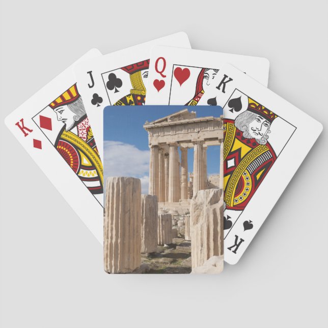 Baraja De Cartas Monumentos | Partenón Acrópolis Atenas Grecia (Reverso)