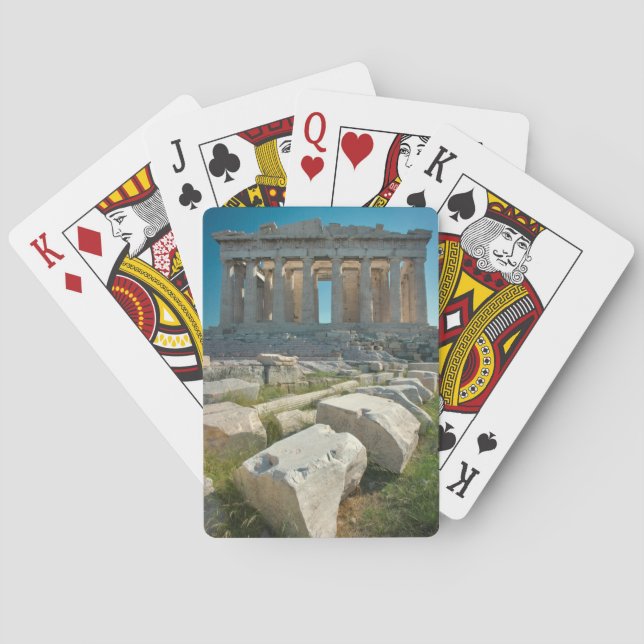 Baraja De Cartas Monumentos | Partenón Atenas, Grecia (Reverso)