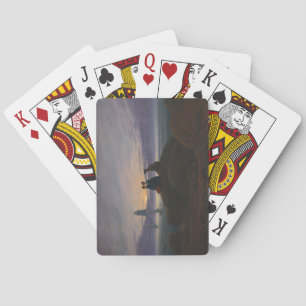 Baraja De Cartas Moonrise by the Sea (por Caspar David Friedrich)