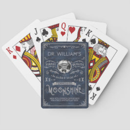 Baraja De Cartas Moonshine Vintage Hillbilly Personalizado de Medic