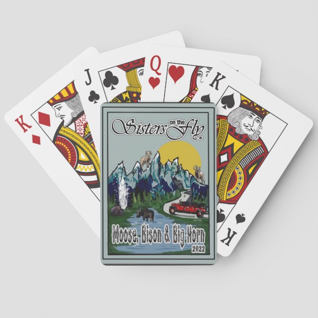 Baraja De Cartas Moose SOTF, Bison & Big Horn Plus Size (Reverso)