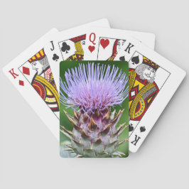 Baraja De Cartas Morado Artichoke Thisthead Floral