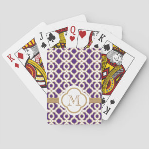 Baraja De Cartas Morado y oro