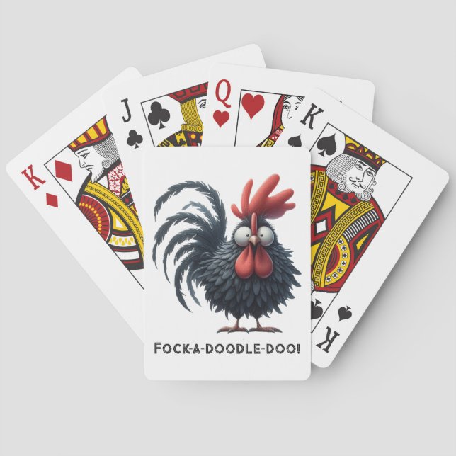Baraja De Cartas Morning Rooster - Fock-a-doodle-doo! (Reverso)