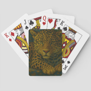 Baraja De Cartas Mortalidad dorada - Leopardo en reposo