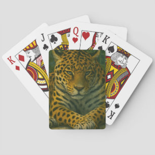 Baraja De Cartas Mortalidad dorada - Leopardo en reposo