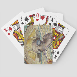 Baraja De Cartas Mosaico de casco antiguo de buzos