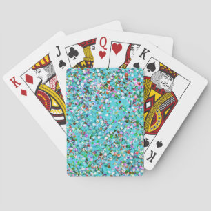 Baraja De Cartas Mosaico moderno multicolor Glitter Grit #7