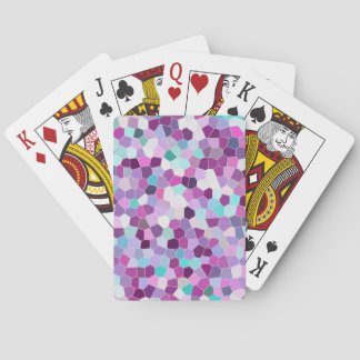Baraja De Cartas Mosaico No. 01 Purpurina arcoiris