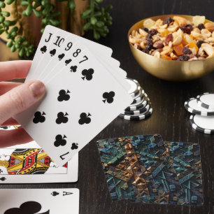 Baraja De Cartas Mosaico vertical 3D extremo