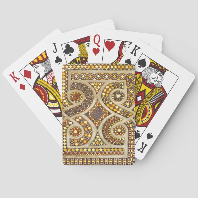 Baraja De Cartas Mosaicos medievales adaptables (Reverso)