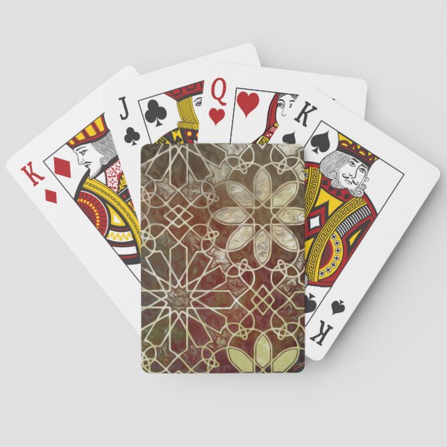 Baraja De Cartas Mosaicos místicos II (Reverso)