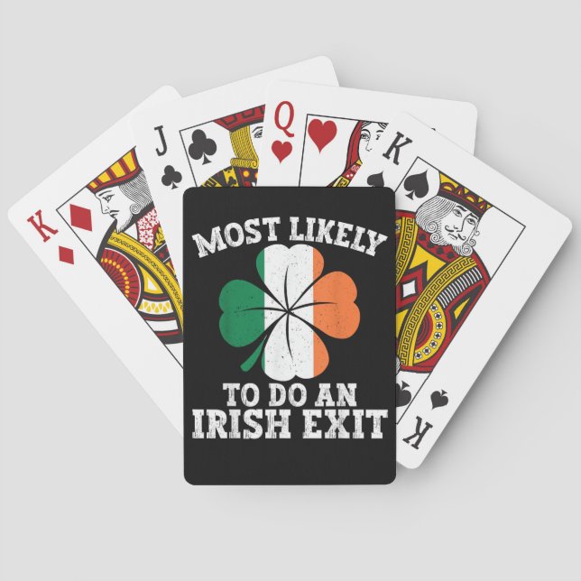 Baraja De Cartas Most Likely To Do An Irish Exit St Patrick's Day  (Reverso)