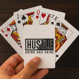 Baraja De Cartas Motivación de Hustle Grind y Shine