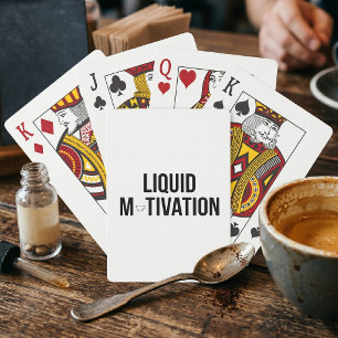 Baraja De Cartas Motivación Líquida Adicto a la Cafeína Moderna
