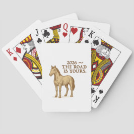 Baraja De Cartas Motivational text and horse