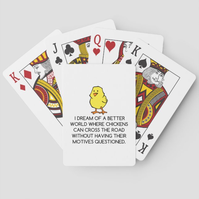 BARAJA DE CARTAS MOTIVOS DE CHICKEN (Reverso)