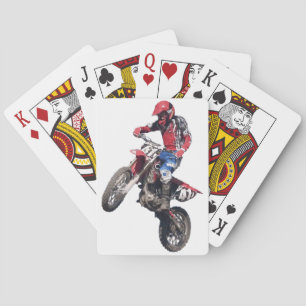Baraja De Cartas Moto de tierra roja