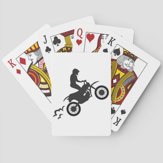 Baraja De Cartas Motocross Rider (Reverso)