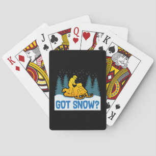 Baraja De Cartas Motonieve - Tiene nieve divertida motonieve