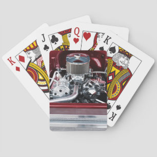 Baraja De Cartas Motor de Coche Clásico