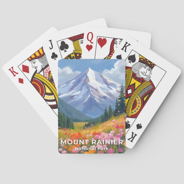 Baraja De Cartas Mount Rainier National Park | Washington Travel (Reverso)