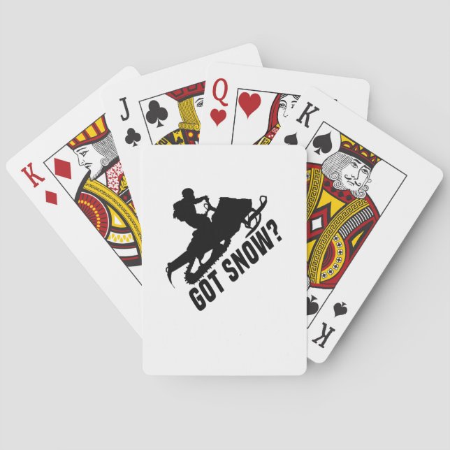 Baraja De Cartas Movilización de nieve (Reverso)