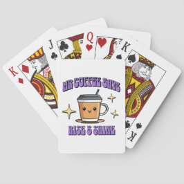 Baraja De Cartas Mr Coffee Dice Levántate y Brilla