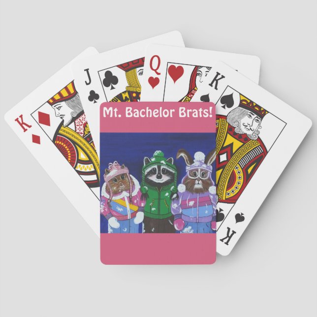 Baraja De Cartas Mt. Palos de golf del soltero (Reverso)