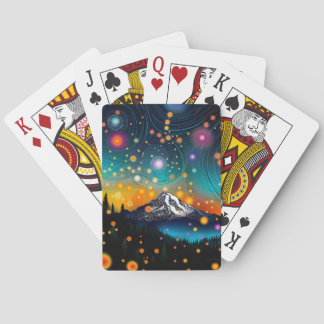 Baraja De Cartas Mt. Rainier Starry Sky