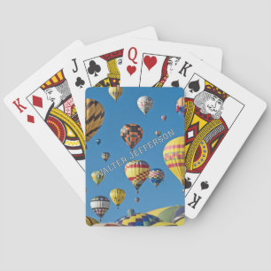Baraja De Cartas Muchos globos aerostáticos en el cielo personaliza