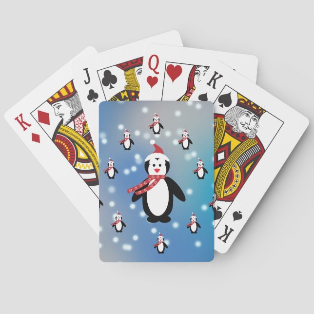 Baraja De Cartas Muchos pingüinos (Reverso)
