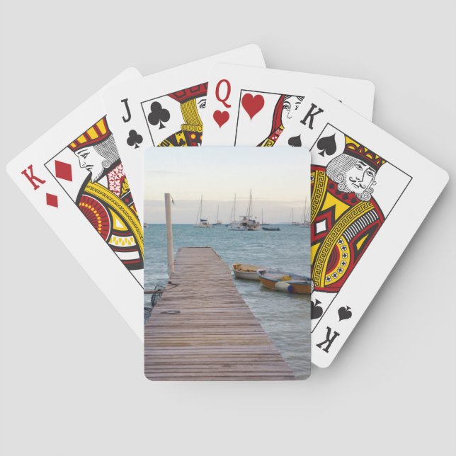 Baraja De Cartas Muelle y trampas para langostas (Reverso)