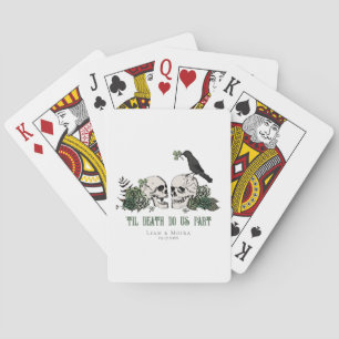 Baraja De Cartas Muerte de la il Gótica St Patricks Floral Skull Bo