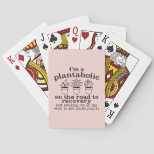 Baraja De Cartas Mujer Adicta a Plantas Linda Amante de Plantas