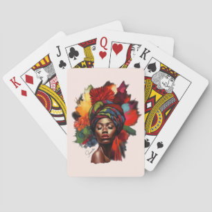 Baraja De Cartas Mujer afroamericana empoderada