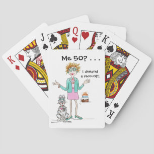 Baraja De Cartas Mujer asertiva exige un personalizado de recuento 