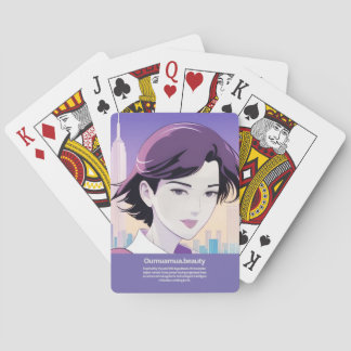 Baraja De Cartas Mujer bella de Anime de Nueva York