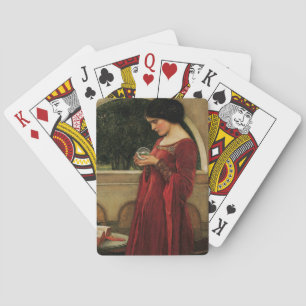 Baraja De Cartas Mujer Bola de Cristal Pintura de Waterhouse