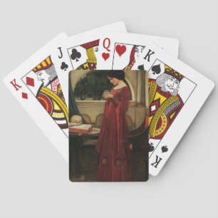 Baraja De Cartas Mujer Bola de Cristal Pintura de Waterhouse