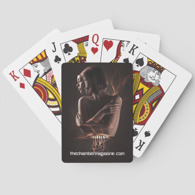 Baraja De Cartas mujer ciborg (Reverso)