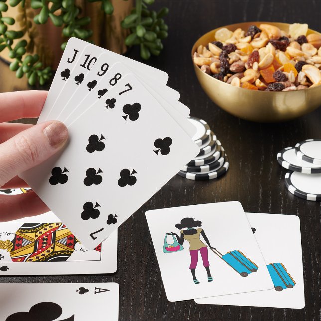 Baraja De Cartas Mujer Con Maleta (Subido por el creador)