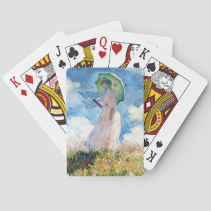 Baraja De Cartas Mujer con un parasol Claude Monet