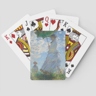 Baraja De Cartas Mujer con un parasol de Claude Monet