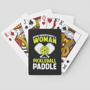 Baraja De Cartas Mujer de Pickleball Regalo Divertido para Jugadora